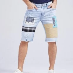 Shop All Foreign Local Shorts - Patches - Blue - FL-2023S