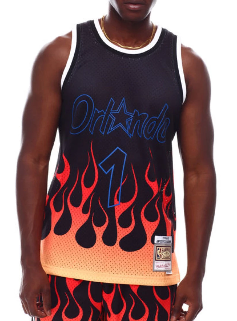 Mitchell & Ness Jersey - NBA Flames - Orlando 1 Mitchell & Ness Jersey - NBA Flames - Orlando