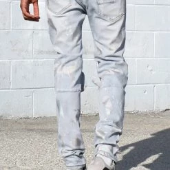 KDNK Jeans - Prism Patched Jeans - Blue - KND4346