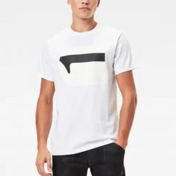 G-Star T-Shirt - 3D No 1 Logo - White - D18267-336-110 Shop All