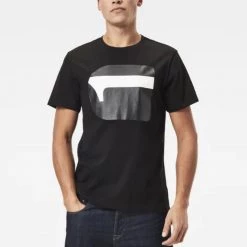 G-Star T-Shirt - 3D No 1 Logo - Black - D18267-336-6484 Shop All