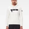 G-star G-Raw Hoodie - Raw Logo - Milk - D18224-A971-111 Shop All