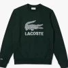Lacoste Crewneck Sweater - Croc Graphic - Green - SH2167 51 YZP Shop All