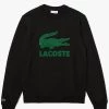 Lacoste Crewneck Sweater - Croc Graphic - Black - SH2167 51 031