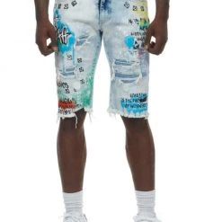 Shop All Smoke Rise Shorts - Doole & Color Splatter - Summer Blue - SJS21162