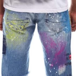 Shop All Smoke Rise Shorts - Doole & Color Splatter - Ocean Blue - SJS21162