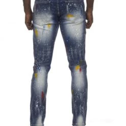 Shop All Smoke Rise Jeans - Colored Patches - Wyeth Blue - SJP21266 5 Shop All Smoke Rise Jeans - Colored Patches - Wyeth Blue - SJP21266