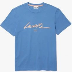 Lacoste T-Shirt - Script - Turquin Blue - TH0503 51 TTF Shop All