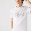 Lacoste T-Shirt - Embroidered Croc - White - TH0051 51 001