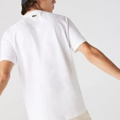 Lacoste T-Shirt - Embroidered Croc - White - TH0051 51 001