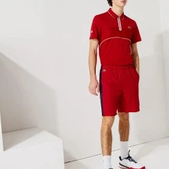 Shop All Lacoste Shorts - Striped - Red And Black - GH9690 51 EVS