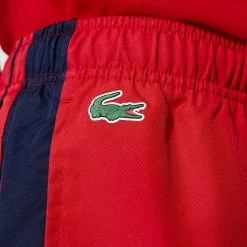 Shop All Lacoste Shorts - Striped - Red And Black - GH9690 51 EVS