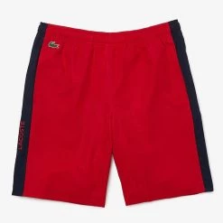 Shop All Lacoste Shorts - Striped - Red And Black - GH9690 51 EVS