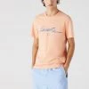 Lacoste T-Shirt - Script - Coral - TH0458 51 HEB