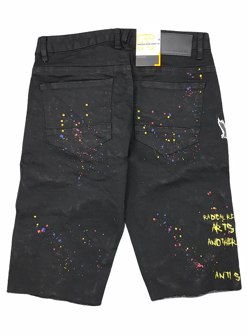 Shop All Smoke Rise Shorts - Lost Youth - Black - STS21272 2 Shop All Smoke Rise Shorts - Lost Youth - Black - STS21272