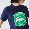 Lacoste T-Shirt - Oversize Badge - Navy And Green - TH1786 51 78X