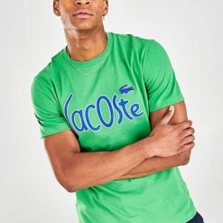 Lacoste T-Shirt - Warped Text - Green - TH0049 51 QMN