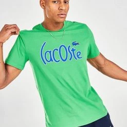 Lacoste T-Shirt - Warped Text - Green - TH0049 51 QMN