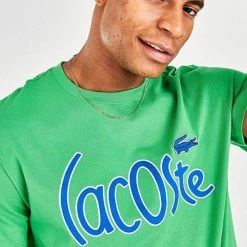 Lacoste T-Shirt - Warped Text - Green - TH0049 51 QMN