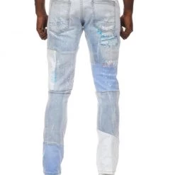 Smoke Rise Jeans - Cut And Sewn - Manchester Blue - SJP21390