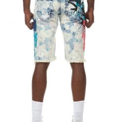 Smoke Rise Shorts - Graffiti Print - Axel Blue - SJS21289 Shop All 5 Smoke Rise Shorts - Graffiti Print - Axel Blue - SJS21289 Shop All