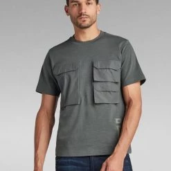 Shop All G-Star T-Shirt - Pockets - Graphite - D20388 B248 996
