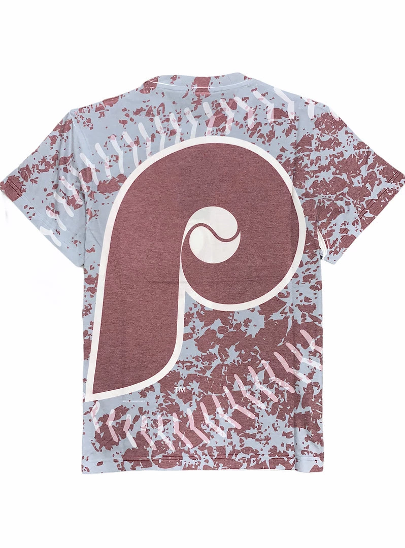 Mitchell & Ness T-Shirt - Jumbotron Sublimated Phillies - Maroon 2 Mitchell & Ness T-Shirt - Jumbotron Sublimated Phillies - Maroon