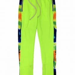 M. Society Track Pants - Tie Dye Stripe - Lime - MS-20706 Shop All