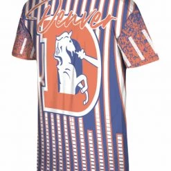 Mitchell & Ness T-Shirt - Jumbotron Sublimated Broncos - Orange Shop All