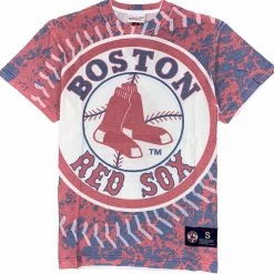 Mitchell & Ness T-Shirt - Jumbotron Sublimated Boston Red Sox - Red