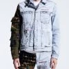 Embellish Denim Jacket - Ander - Split Camo Blue - EMBDECQS20-200 Shop All