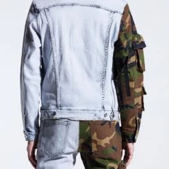 Embellish Denim Jacket - Ander - Split Camo Blue - EMBDECQS20-200 Shop All 5 Embellish Denim Jacket - Ander - Split Camo Blue - EMBDECQS20-200 Shop All