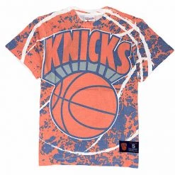 Mitchell & Ness T-Shirt - Jumbotron Sublimated Knicks - Orange