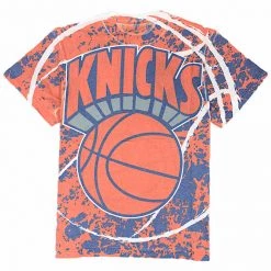 Mitchell & Ness T-Shirt - Jumbotron Sublimated Knicks - Orange