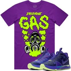 PG Apparel T-Shirt - Gas - Neon On Purple