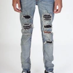KDNK Jeans - Black Stones - Vintage Medium Blue - KND4315 Shop All