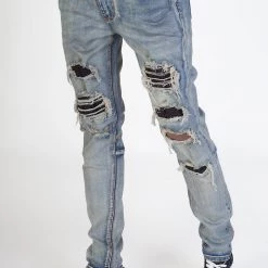 KDNK Jeans - Black Stones - Vintage Medium Blue - KND4315 Shop All