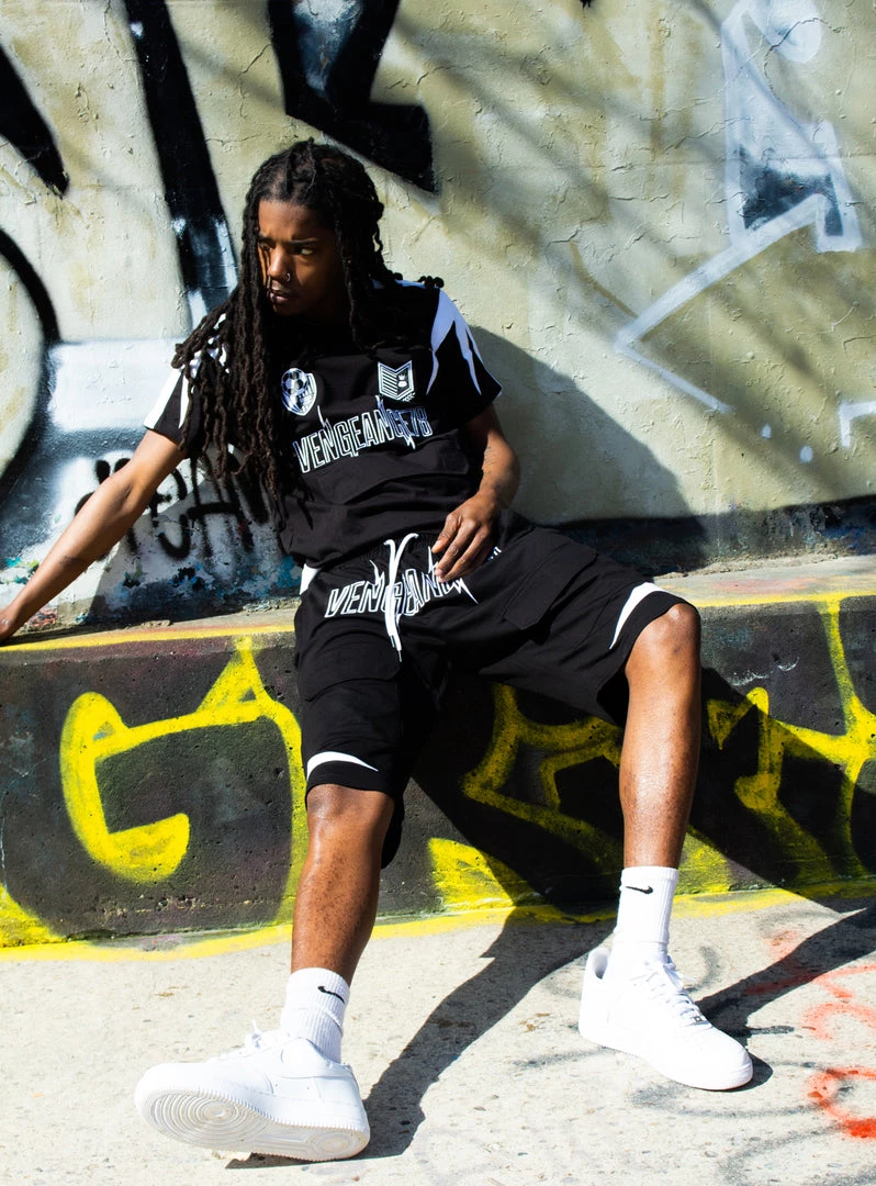 Vengeance78 Short Sets - Soccer Club - Black/White - VS3 4 Vengeance78 Short Sets - Soccer Club - Black/White - VS3