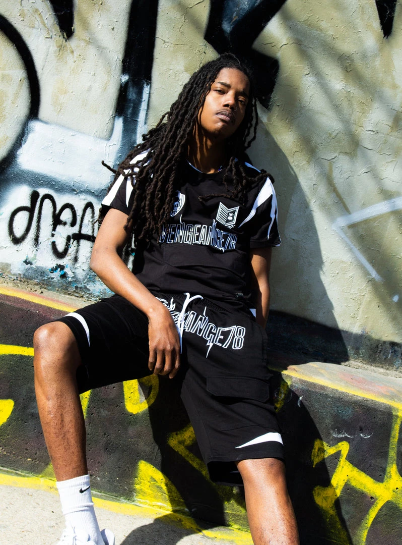 Vengeance78 Short Sets - Soccer Club - Black/White - VS3 6 Vengeance78 Short Sets - Soccer Club - Black/White - VS3