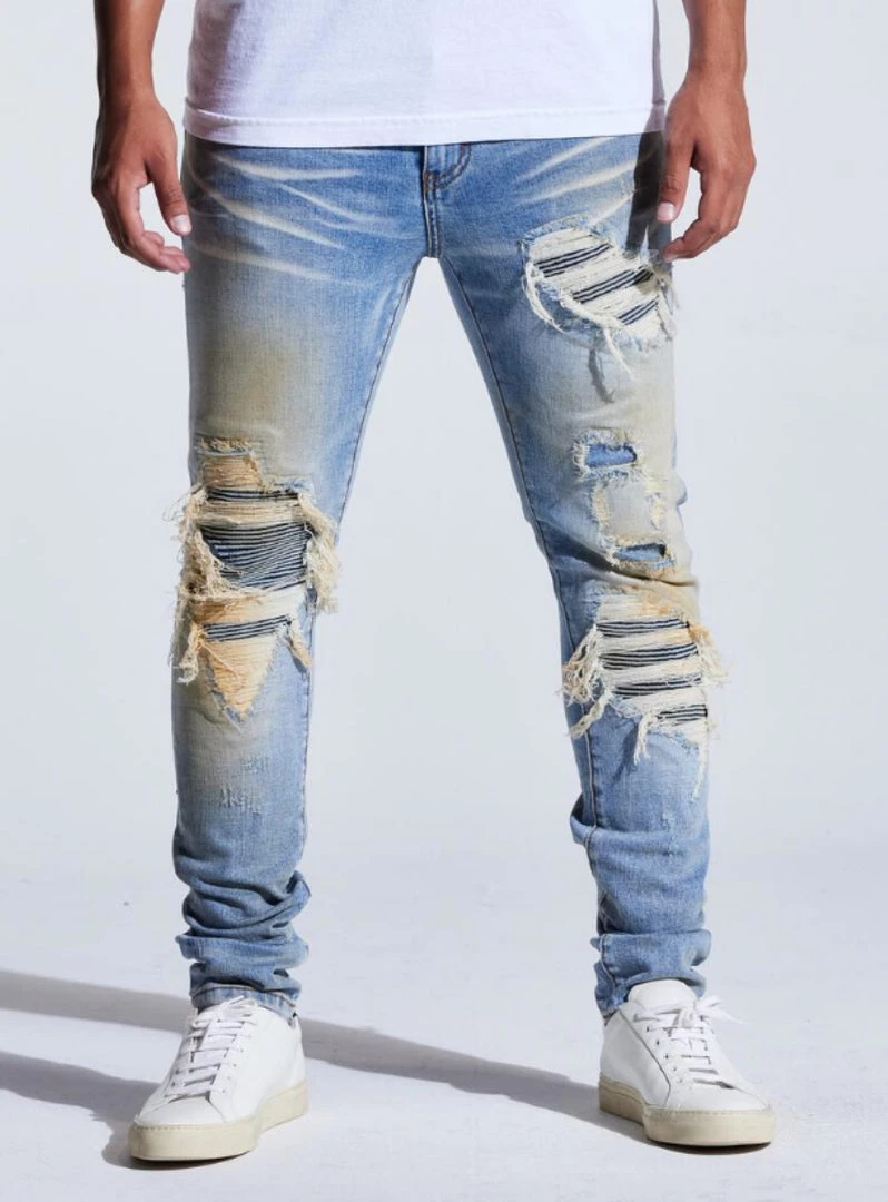 Embellish Jeans - Euphoria Rip & Repair - Blue Sand - EMBSP221-117 Shop All 1 Embellish Jeans - Euphoria Rip & Repair - Blue Sand - EMBSP221-117 Shop All