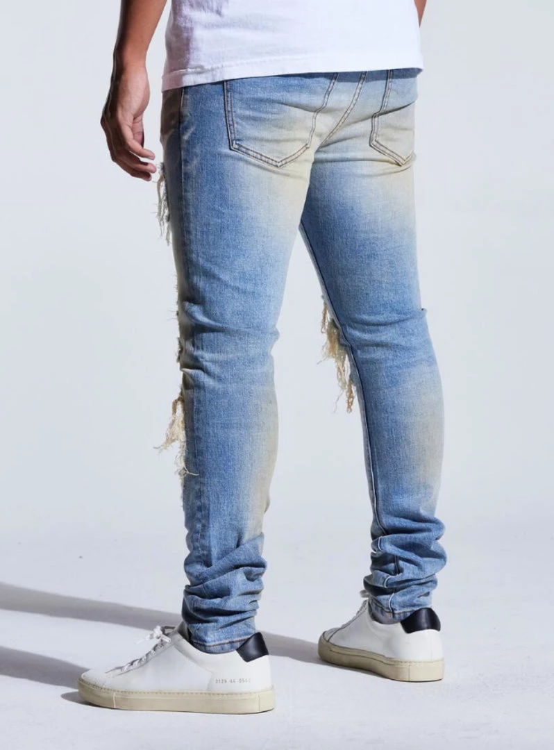 Embellish Jeans - Euphoria Rip & Repair - Blue Sand - EMBSP221-117 Shop All 3 Embellish Jeans - Euphoria Rip & Repair - Blue Sand - EMBSP221-117 Shop All