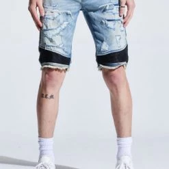 Embellish Shorts - Sunny Biker - Light Blue - EMBSP221-105 Shop All