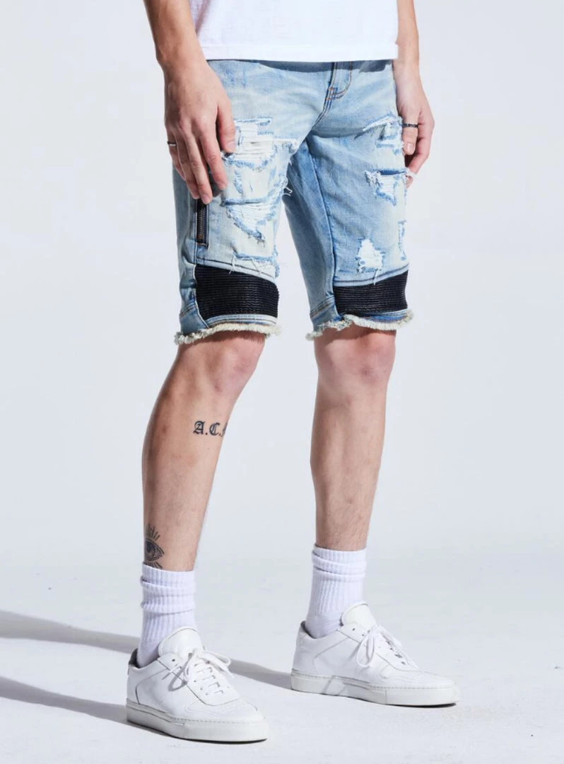 Embellish Shorts - Sunny Biker - Light Blue - EMBSP221-105 Shop All 2 Embellish Shorts - Sunny Biker - Light Blue - EMBSP221-105 Shop All