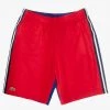 Lacoste Shorts - Sport Contrast Band - Red/Blue - GH2105-51