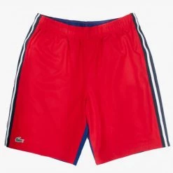 Lacoste Shorts - Sport Contrast Band - Red/Blue - GH2105-51