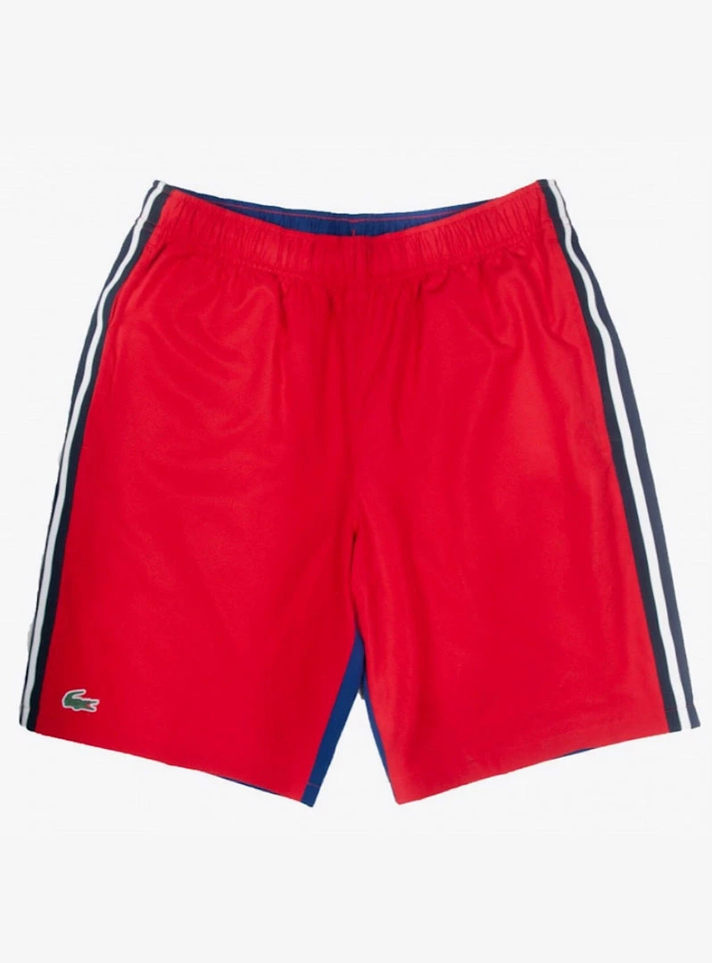 Lacoste Shorts - Sport Contrast Band - Red/Blue - GH2105-51 1 Lacoste Shorts - Sport Contrast Band - Red/Blue - GH2105-51