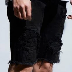Shop All Embellish Shorts - Spencer - Black - EMBSPNCR-SHRT
