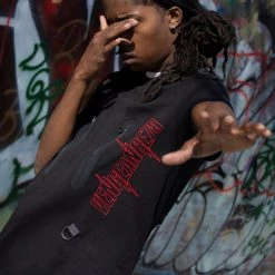 Vengeance78 Short Sets - Zippers - Black/Red - VS1