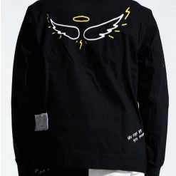 LIFTED ANCHORS Shop All Lifted Anchor Denim Jacket - Skinner - Black/White - LASP220-29 5 LIFTED ANCHORS Shop All Lifted Anchor Denim Jacket - Skinner - Black/White - LASP220-29