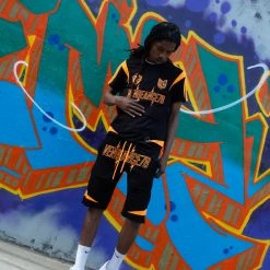 Vengeance78 Short Sets - Soccer Club - Black/Orange - VS3